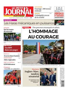 Cover of Le Petit Journal - L'hebdo local de l'Aveyron