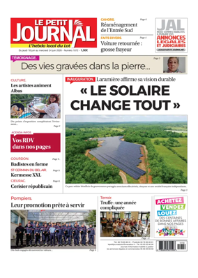 Cover of Le Petit Journal - L'hebdo local du Lot