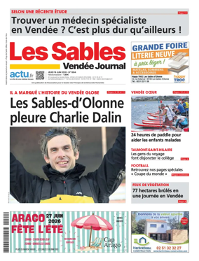 Cover of Les Sables Vendee Journal