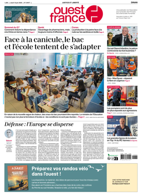 Cover of Ouest France (Dinan)