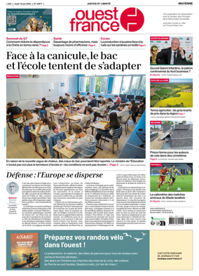 Cover of Ouest France (Mayenne)