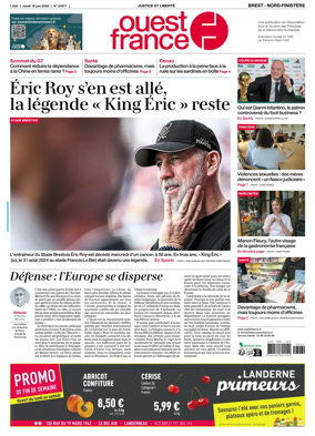 Cover of Ouest France (Nord-Finistere)