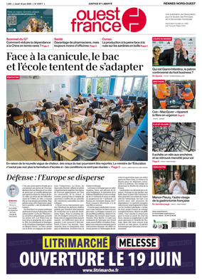 Cover of Ouest-France (Rennes Nord-Ouest)