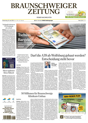 Cover of Braunschweiger Zeitung (Peine)