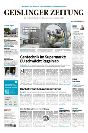 Cover of Geislinger Zeitung