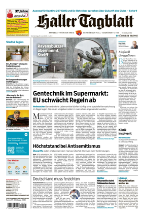 Cover of Haller Tagblatt