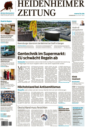 Cover of Heidenheimer Zeitung