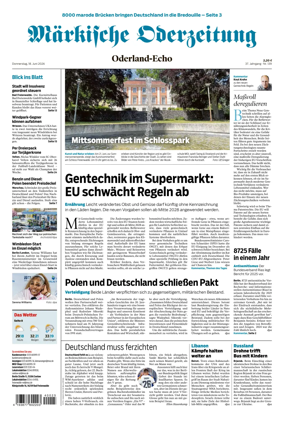 Cover of Markische Oderzeitung Oderland-Echo