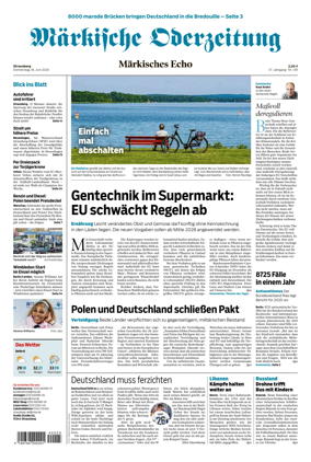 Cover of Markische Oderzeitung Strausberg