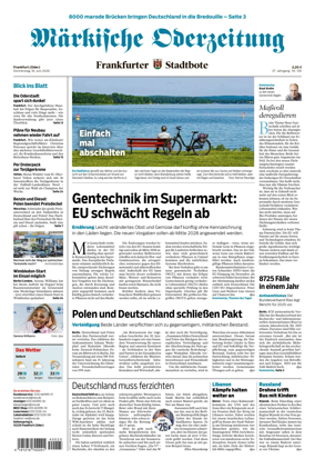 Cover of Markische Oderzeitung Frankfurt (Oder)