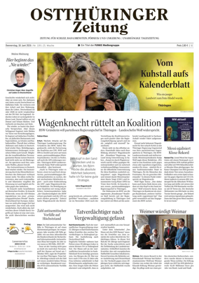 Cover of Ostthuringer Zeitung (Posneck)