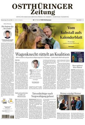 Cover of Ostthuringer Zeitung (Schleiz)