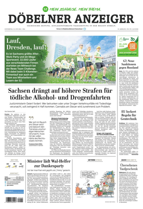 Cover of Sachsische Zeitung (Dobeln)