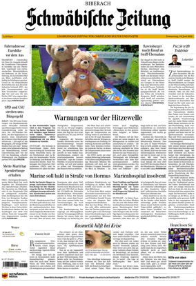 Cover of Schwabische Zeitung (Biberach)
