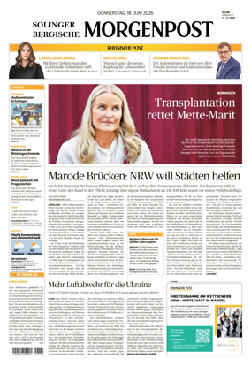 Cover of Solinger Bergische Morgenpost/Remscheid