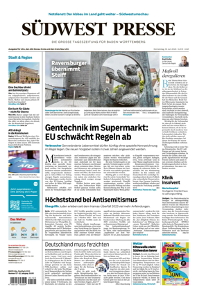 Cover of Sudwest Presse