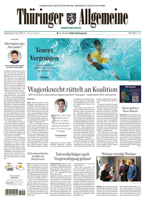 Cover of Thuringer Allgemeine (Apolda)