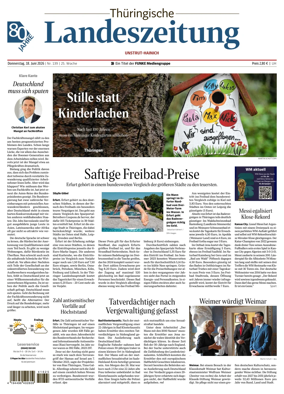 Cover of Thuringische Landeszeitung (Unstrut-Hainich-Kreis)