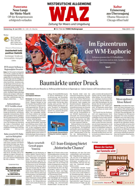 Cover of Westdeutsche Allgemeine Zeitung (Moers)