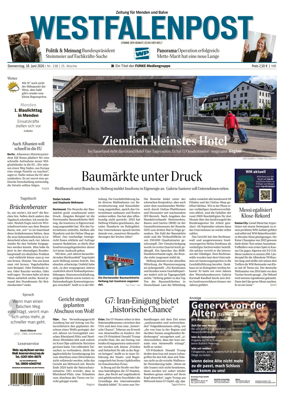 Cover of Westfalenpost (Menden)