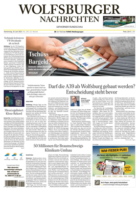 Cover of Wolfsburger Nachrichten (Wolfsburg-Gifhorn)