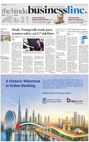 Cover of BusinessLine (Bangalore)