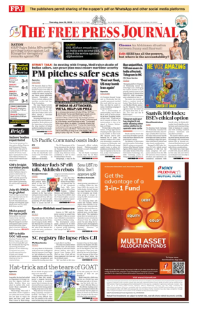 Cover of The Free Press Journal