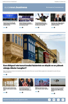 Cover of Euronews Business (Turkish) Compiled Editions