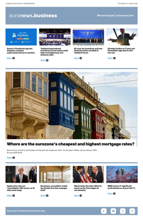Cover of Euronews Business