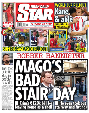 Cover of Irish Daily Star