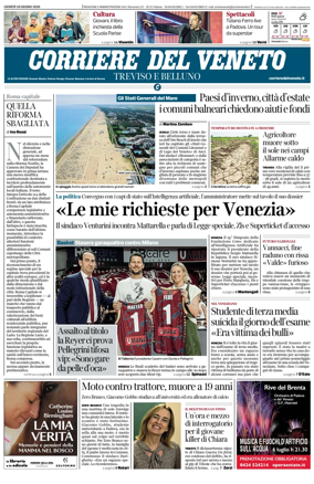 Cover of Corriere del Veneto (Treviso e Belluno)