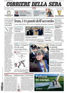 Cover of Corriere della Sera