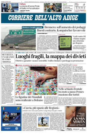 Cover of Corriere dell'Alto Adige