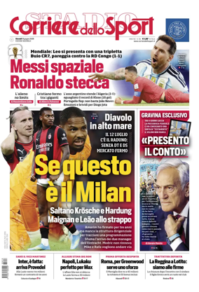 Cover of Corriere dello Sport