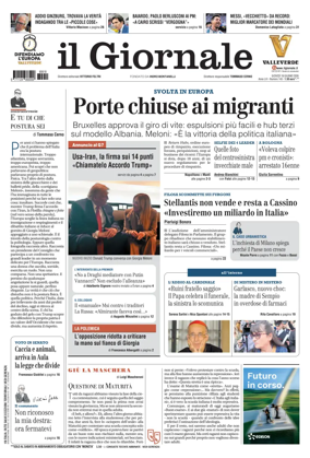 Cover of Il Giornale (Italy)