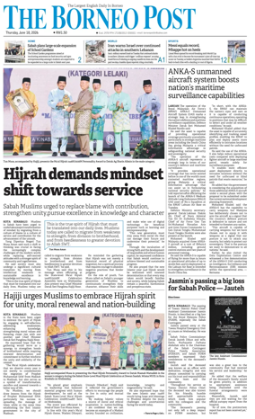 Cover of The Borneo Post (Sabah)
