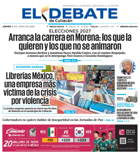 Cover of El Debate de Culiacan