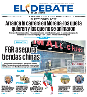 Cover of El Debate de Los Mochis