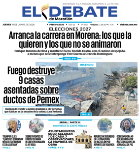 Cover of El Debate de Mazatlan