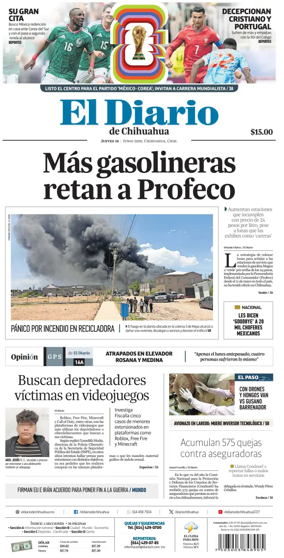 Cover of El Diario de Chihuahua