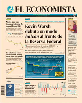Cover of El Economista (Mexico)