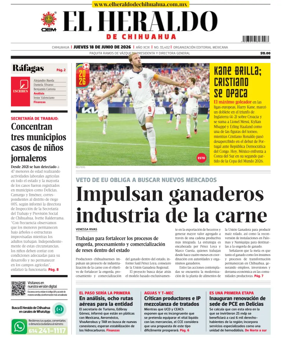 Cover of El Heraldo de Chihuahua