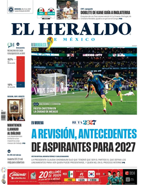 Cover of El Heraldo de Mexico