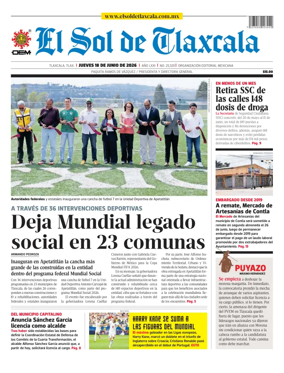 Cover of El Sol de Tlaxcala