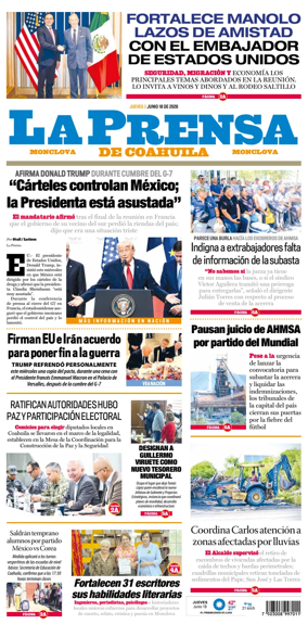 Cover of La Prensa de Coahuila