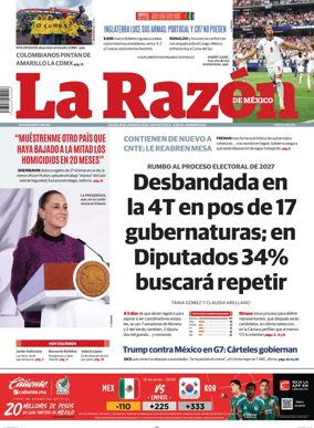 Cover of La Razon de Mexico