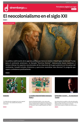 Cover of Sin Embargo Opinion