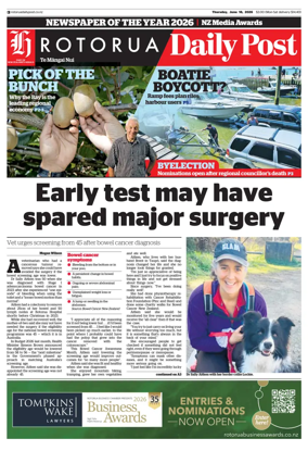 Cover of Rotorua Daily Post