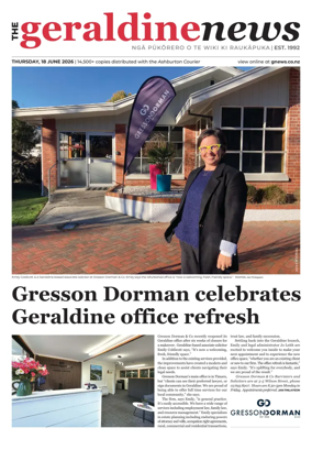 Cover of The Geraldine News