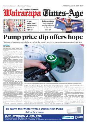 Cover of Wairarapa Times-Age (NZ)